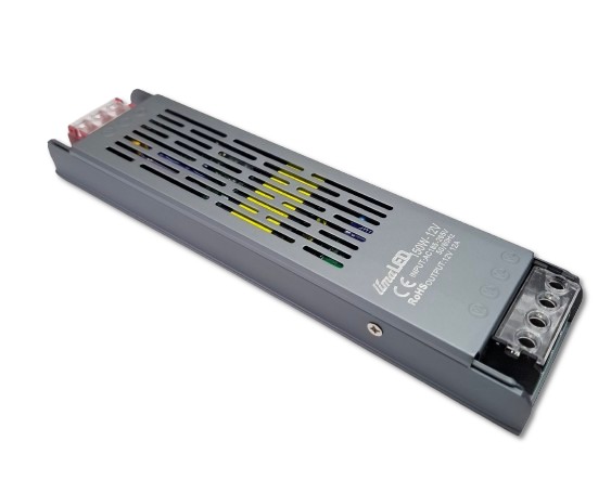 200W 16.6A 12V Slim Захранване за LED Ленти с Метален Корпус